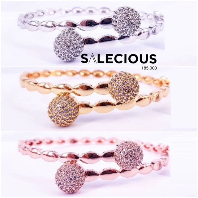 Gelang Perhiasan lapis emas tidak mudah luntur