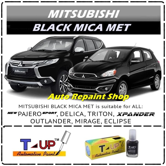 Terbaru MITSUBISHI BLACK MICA MET - CAT OLES - T-UP - TOUCH UP AUTO PAINT