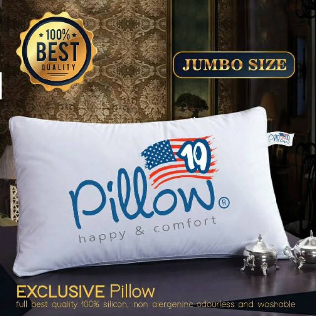 FM - Bantal Tidur Silikon 40 x 60 cm Standar Hotel USA Silicon Pillow