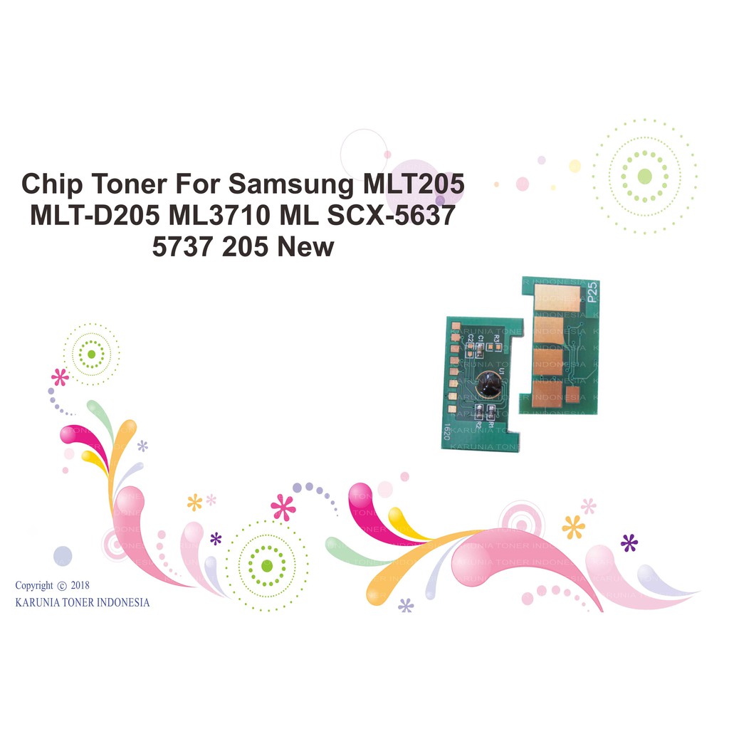 Chip Toner For Samsung MLT205 MLT-D205 ML3710 ML SCX-5637 5737 205 New