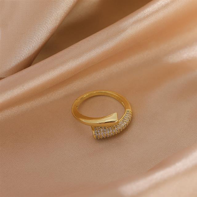 Special interest desain indeks cincin pribadi gaya dingin sederhana anggun online influencer cincin