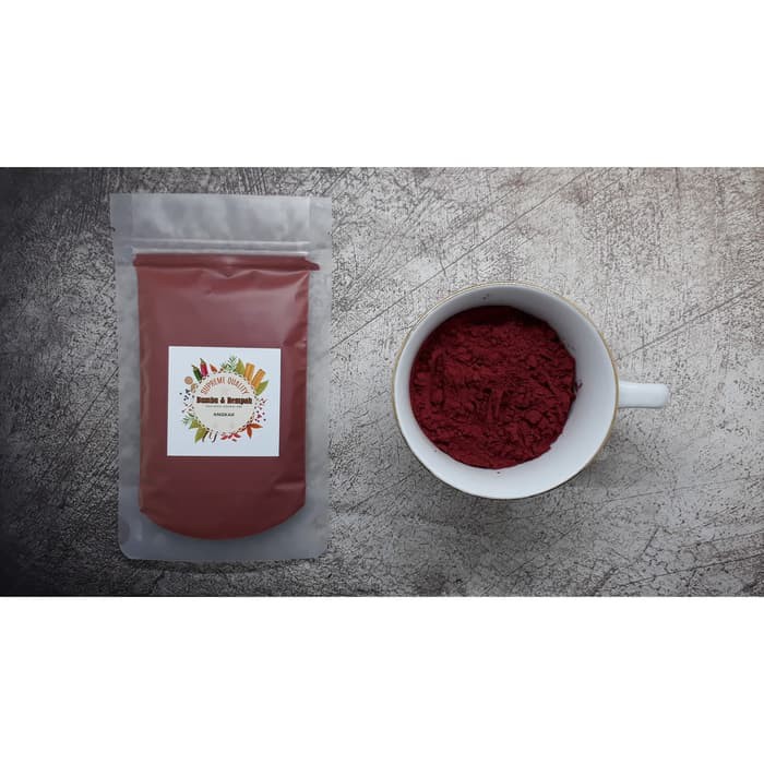 

ANGKAK BUBUK RED YEAST RICE POWDER 50 GRAM