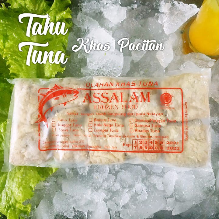 TAHU TUNA KHAS PACITAN ASSALAM / SAMUDRA ASIH FROZEN FOOD - DISASS JOGJA