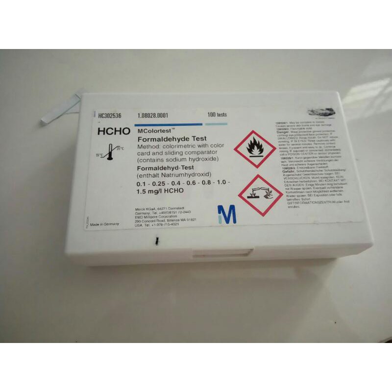 Merck Formaldehyde Test / Merck Alat Uji Formalin Kuantitatif