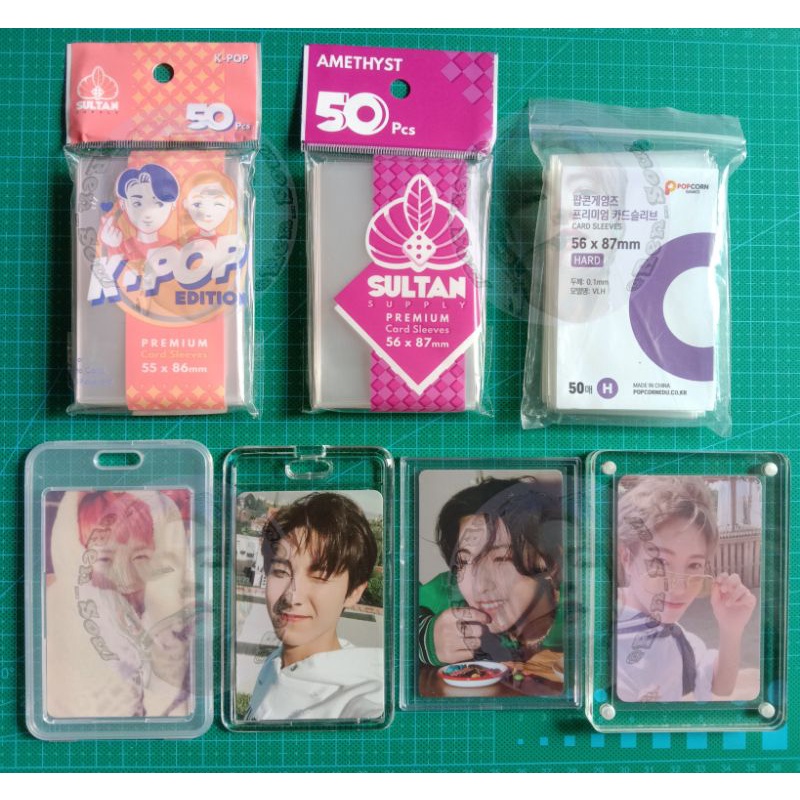 [READY] Inner Sleeve SULTAN AMETHYST KPOP DAN POPCORN hard, serta Id card holder acrylic akrilik sta