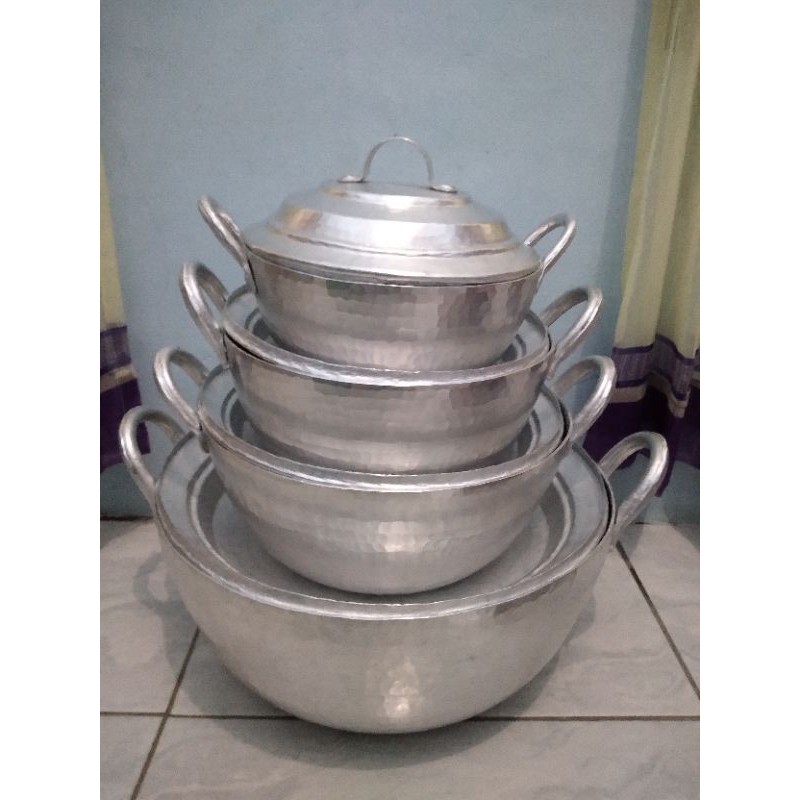 promo panci set unik alumunium tebal khas garut