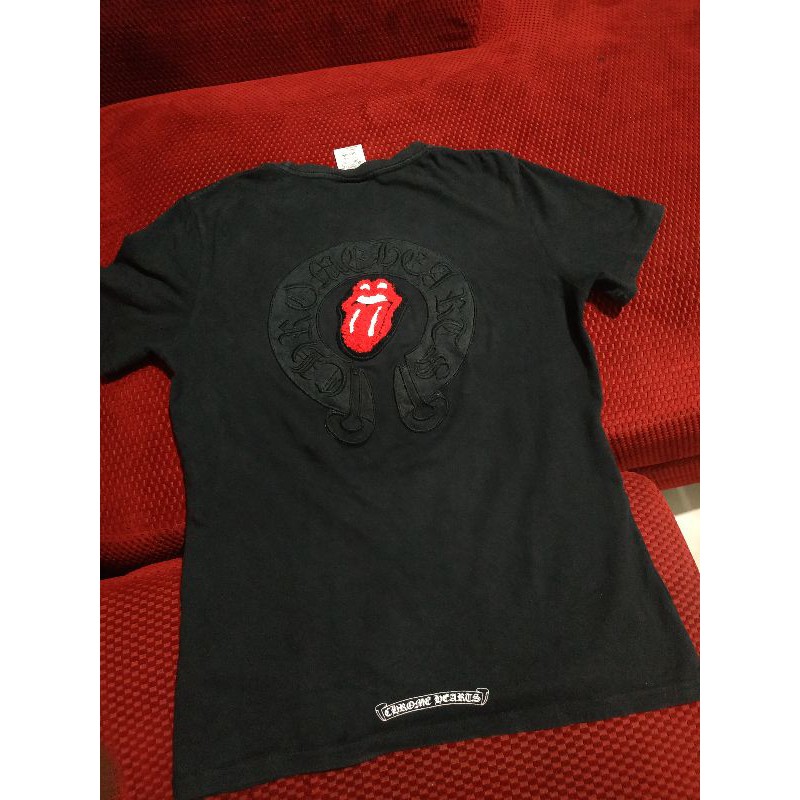 BAJU KAOS CH CHROME HEARTS X ROLLING STONE