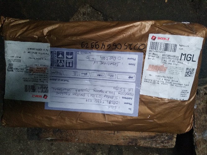 Kain Katun Batik Solo Premium Navy Cream