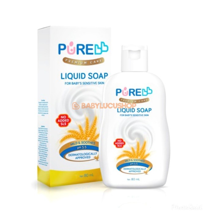 Pure BB Liquid Soap Baby 230 ml 80 ml Purebaby Sabun Bayi Kulit Sensitif Pure Baby