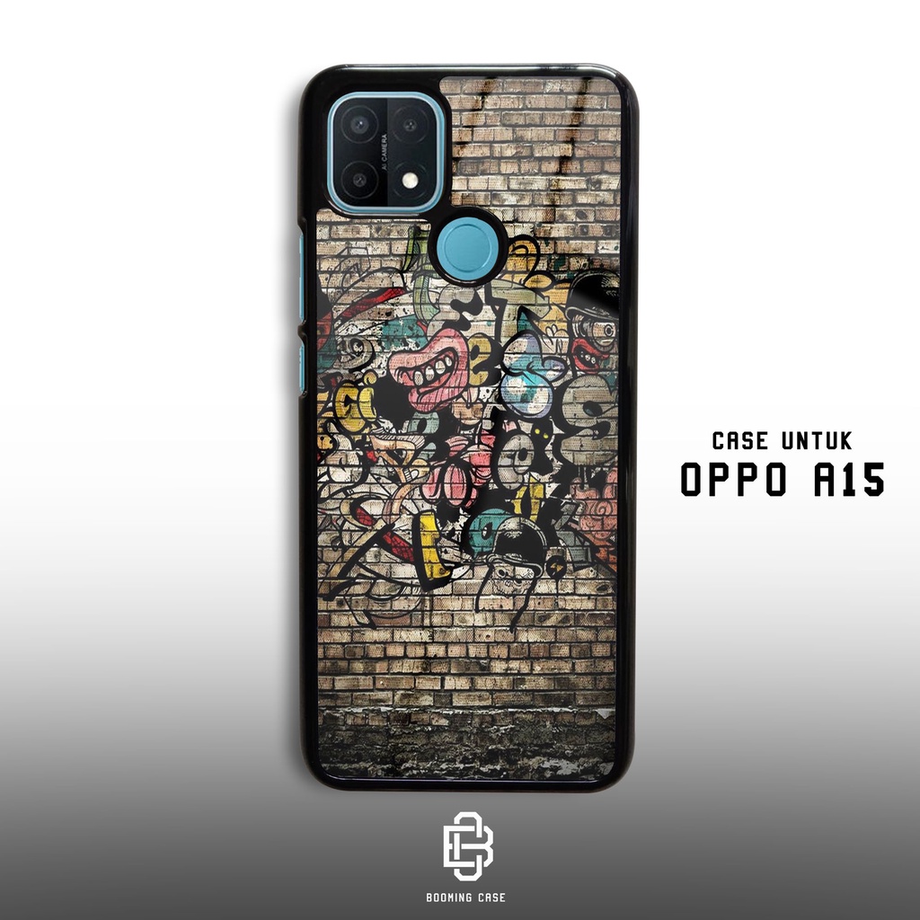 Case Oppo A15 Motif GRAFITI Casing Hardcase 2D Glossy