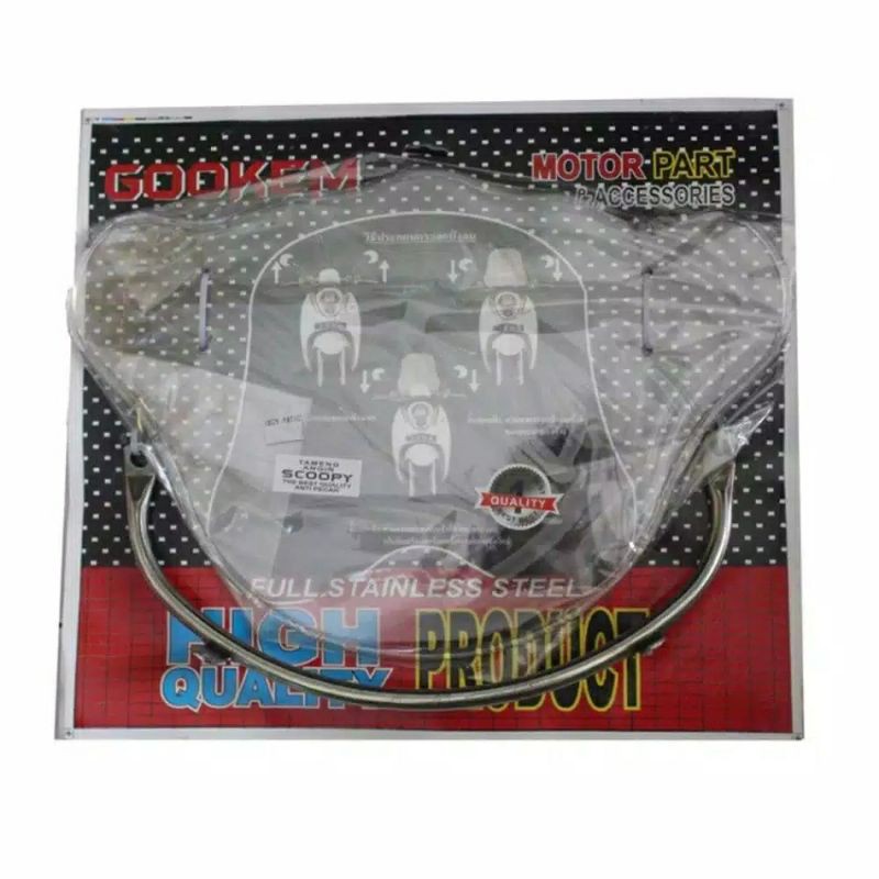 Tameng Angin - Winshield Scoopy - Mio Lama / Windshield Visor Scoopy - Mio Lama - Transparant