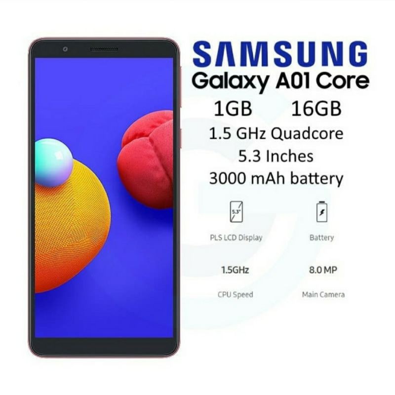 Samsung Galaxy A01 Core 1/16 GB Garansi Resmi