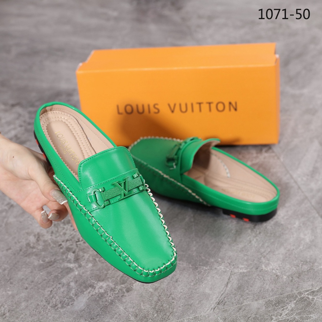 SHOES Leather Logo Flat Mules 1071-50