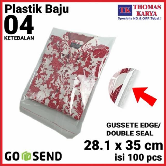 28,1 x 35 CM Plastik OPP TEBAL | Plastik OPP DOUBLE SEAL