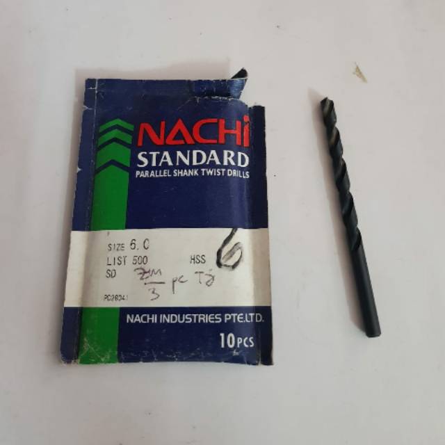 MATA BOR BESI 6 mm NACHI ASLI ( 1 pcs )