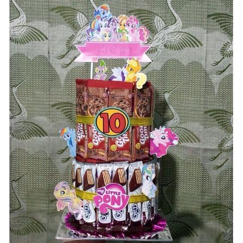 snack tower, snack cake