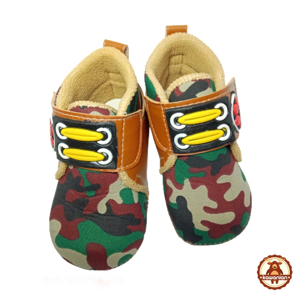 Sepatu Bayi Lucu Laki Laki Gendong Boot Army 4 - 14 Bulan