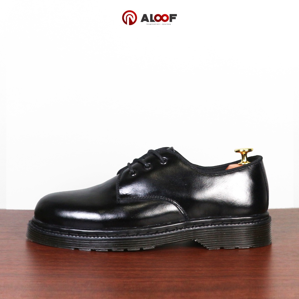 38-45 Aloof DELOW - Sepatu Low Boots Formal Docmart Pria Original Kulit Asli-4