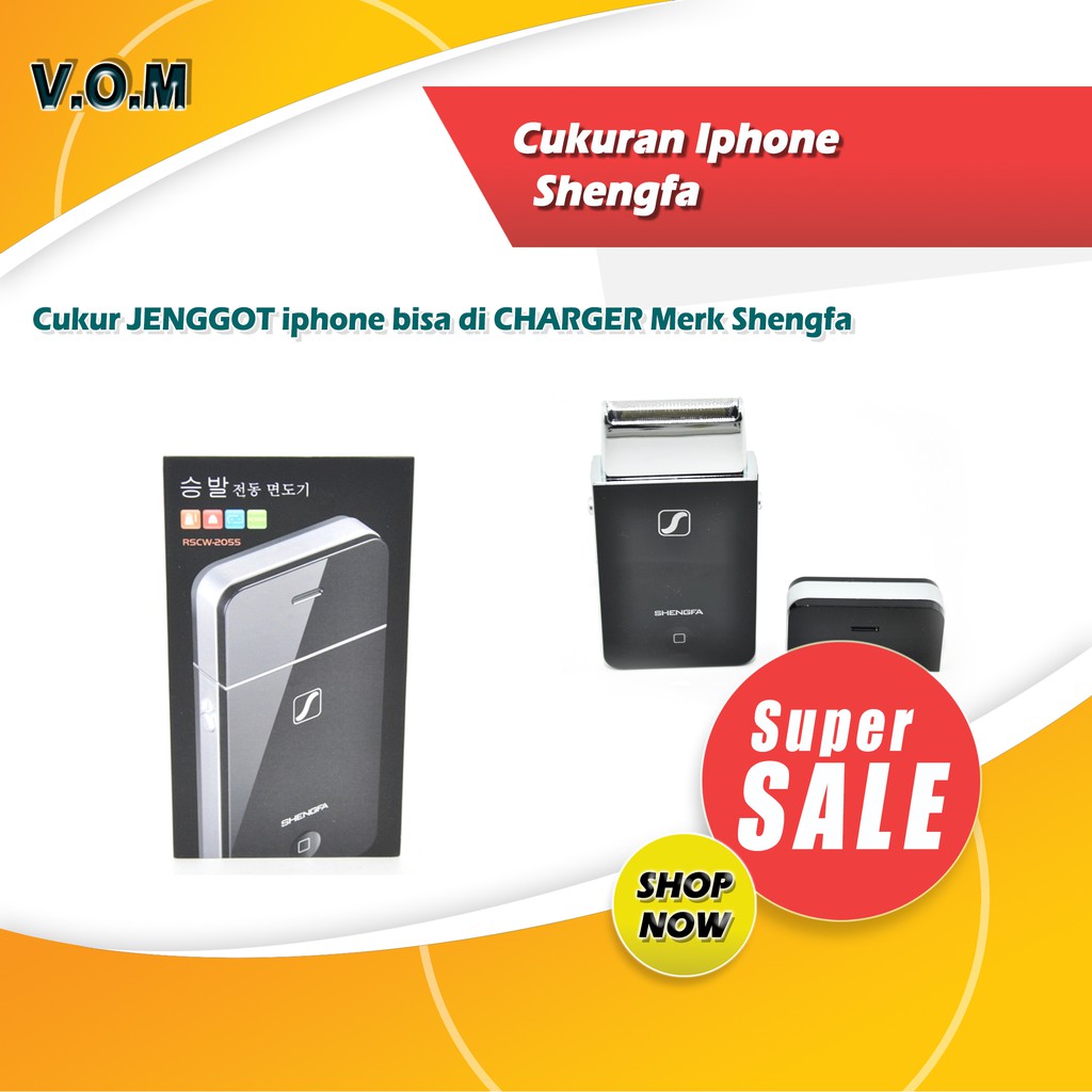 VOM Cukuran Model Iphone Jenggot Kumis Shengfa / Alat Cukur RSCW-2055 - 0281