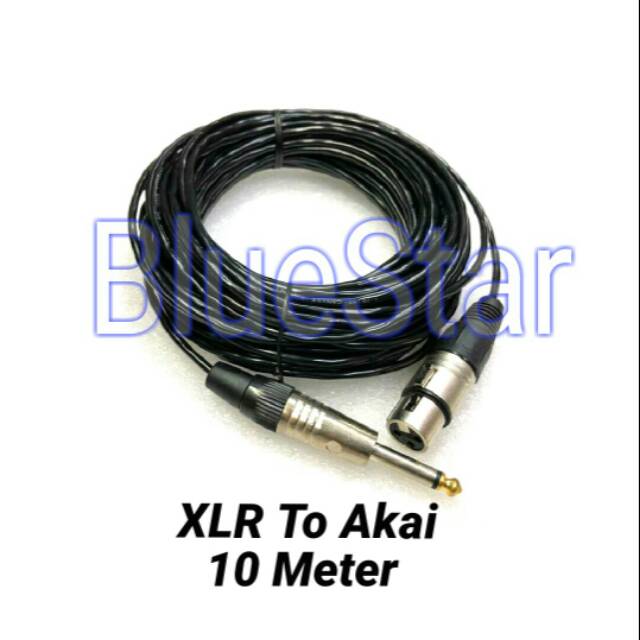 Kabel Mic Canare XLR To Akai - 10 Meter Ukuran Kecil