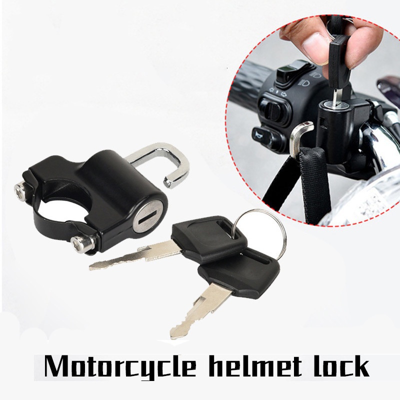 Kunci Pengaman Helm / Stang Sepeda / Motor Anti Maling Portable-7