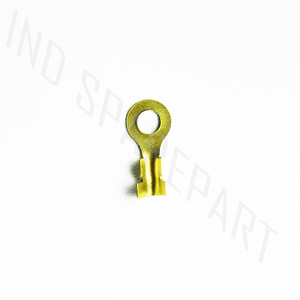 Skun-Sekun-Terminal Kabel Kuningan Ring-Bulat-Bulet Lubang Kecil 5 mm