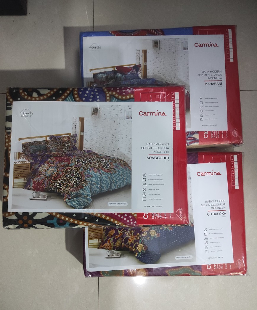 Sprei Batik Carmina King 180x200 - Seprei Seprai Batik Carmina Cemani Kasatriyan Jaladara Pareanom