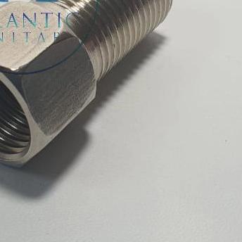 sok sambung drat luar dalam / sok drat panjang stainless