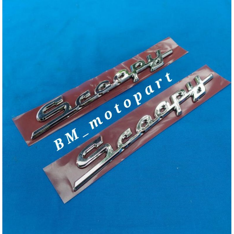 List Emblem Lambang 3D Honda Scoopy fi 2013-2016