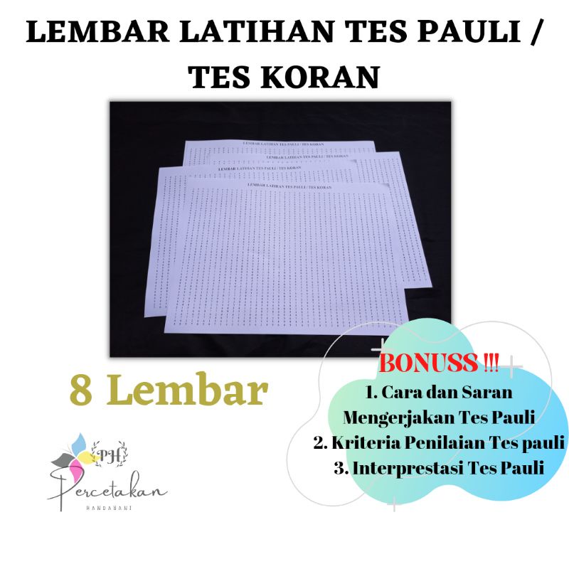 

TES PAULI A3 / TES KORAN / TES PSIKOTES ( Paket C )
