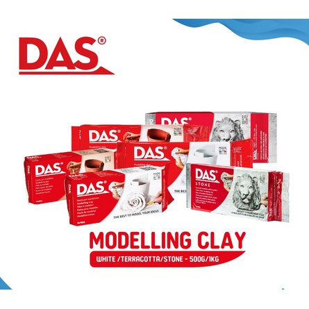 Das Modelling Clay kecil White Putih Tanah Liat Kerajinan Tangan Untuk Prakarya Tanpa Oven Best Air Dry 250 gram - 348800 Kesenian Lempung Bermacam Bentuk Sesuai Keinginan Campuran Water Berkualitas Murah Malang