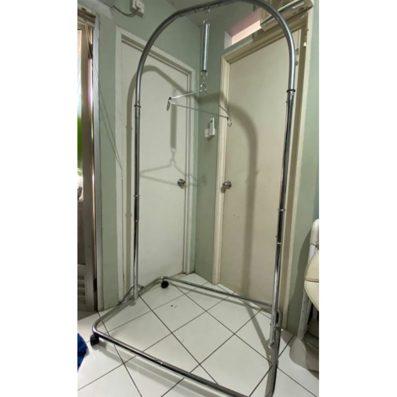 Preloved Tiang Ayunan Anak Bayi Stainless