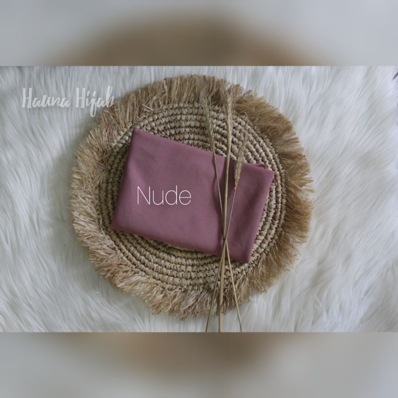 Khimar jumbo 2 layar/segiempat instan jumbo-Nude 2jb