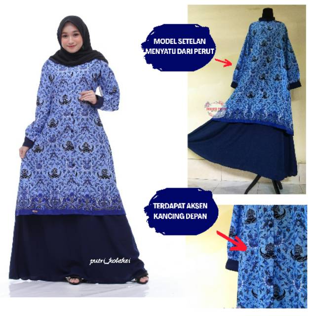 Gamis Korpri PNS S M L XL XXL Gamis DINAS KORPRI PNS ASN