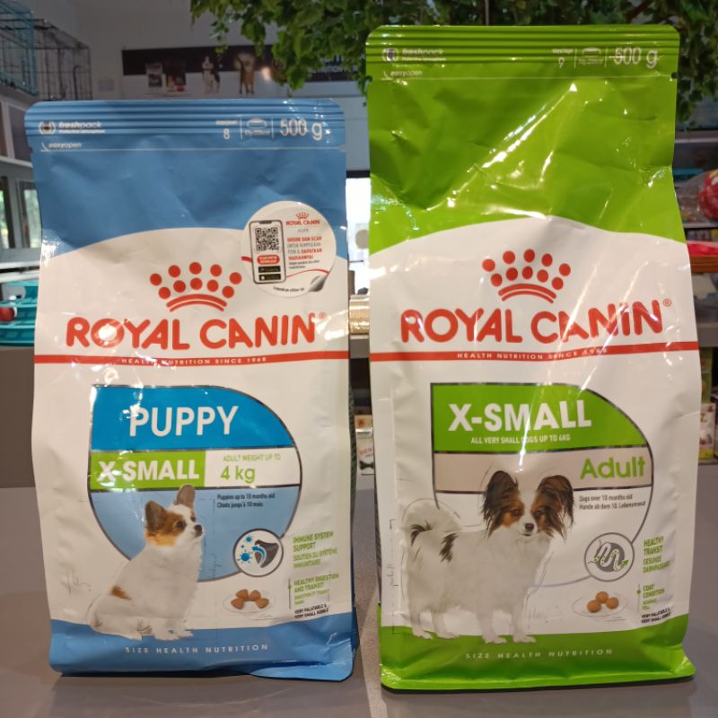 Royal Canin Dogfood X-Small Puppy / Adult 500gr / Rc makanan Anjing xtra Small