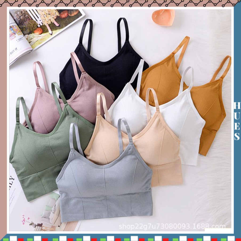 HUES.ID Bra Wanita Model One-Piece Bra Bralette Push Up Bahan Tipis dan Bergaya Korea 1038