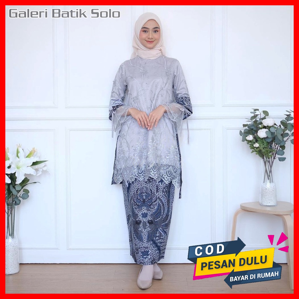 GALERI BATIK - Promoo !!! Kebaya Batil Wisuda Modern sarimbit kebaya tille Mutiara premium