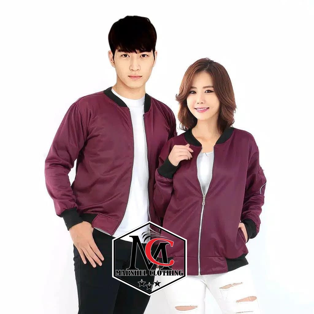 RCL - JAKET COUPLE BOMBER POLOS COUPLE PSANGAN - ( HARGA SEPASANG )