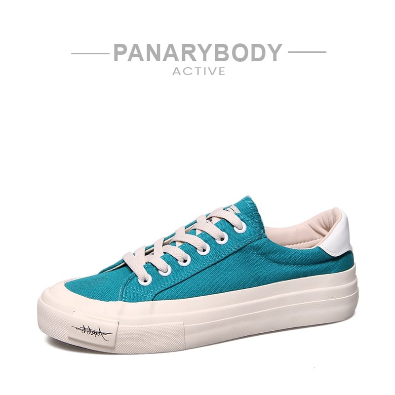 Sepatu Wanita Canvas Korea Panarybody Sepatu Cewek Tali Original Model Korea Nyaman Dipakai