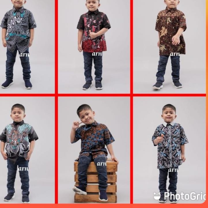 Sudah READY.. Kemeja batik anak-Batik anak-Baju batik anak laki-laki umur 2-12th hem anak BUTIKDIAN