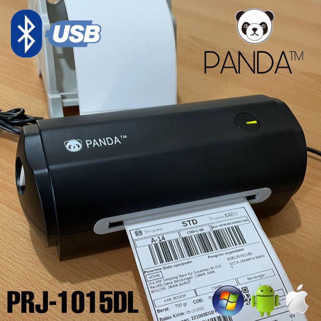 Label Thermal Printer 110mm USB Bluetooth Include Holder