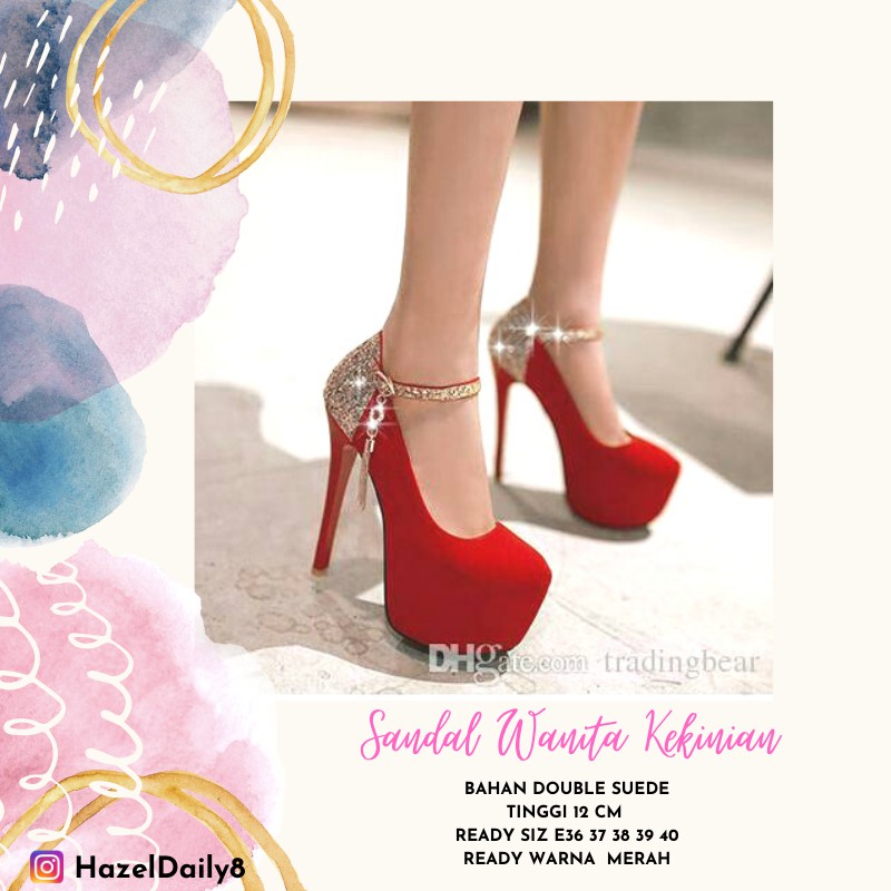 Sepatu Remaja Kekinian Model Terbaru Murah / FLASHSALE WEDGES JELLY BLUDRU BARABARA HAK TINGGI