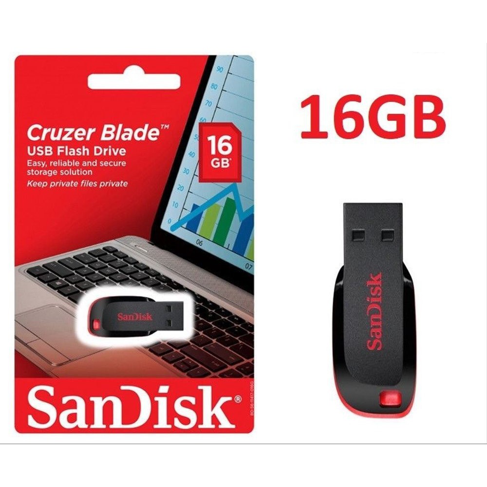 Sandisk Flashdisk FD Cruzer Blade 16GB USB 2.0