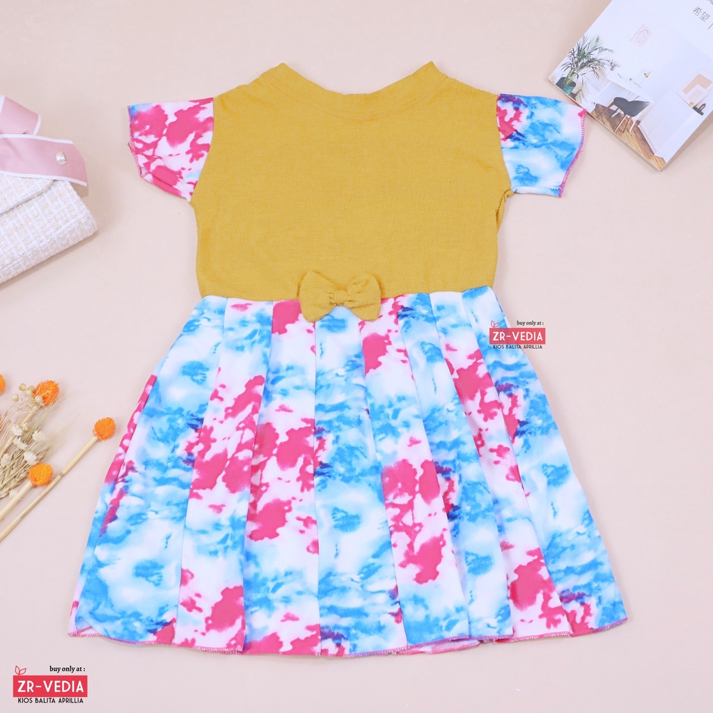 Dress Rossa LENGAN uk 5-6 Tahun / Dres Balita Anak Perempuan Cewek Baju Murah Casual Lucu Import