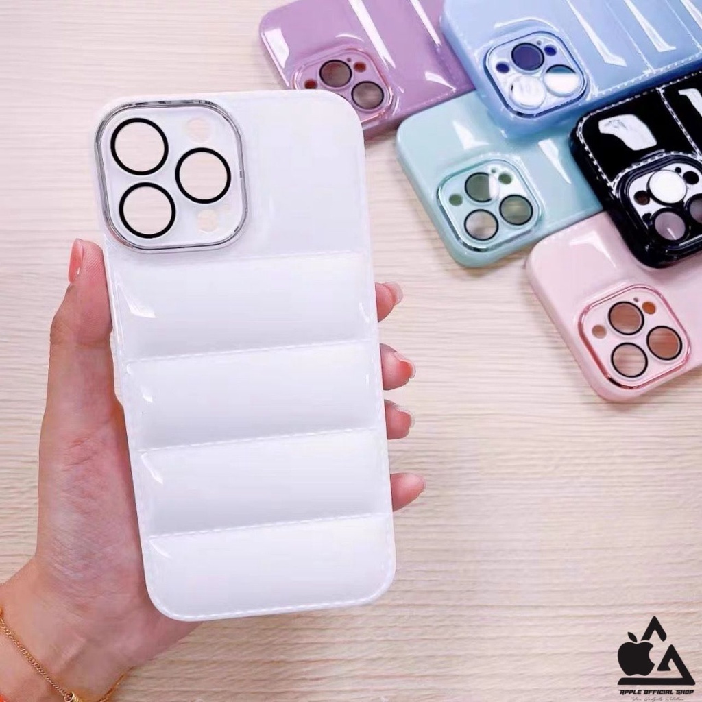 Softcase 3D AIR PILLOW  KOREAN Lensa Kamera iPhone 13 PRO MAX 12 PRO MAX 11 PRO MAX XR X XS MAX 7 7+ 8 8+ SE 2 3 Soft Case Jacker Air Puff Bantal SILIKON MEWAH Camera Protection