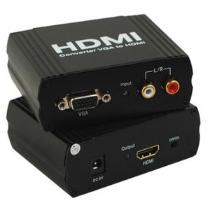 Box Vga with audio to Hdmi + Power Adaptor