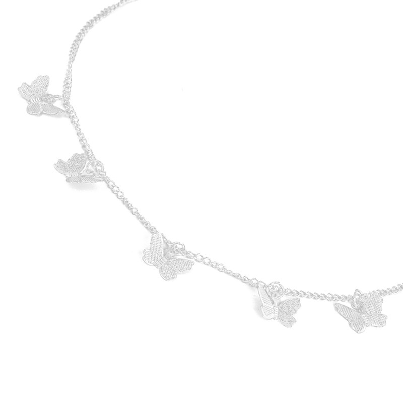 Gentle and light luxury niche butterfly star clavicle chain necklace 211014