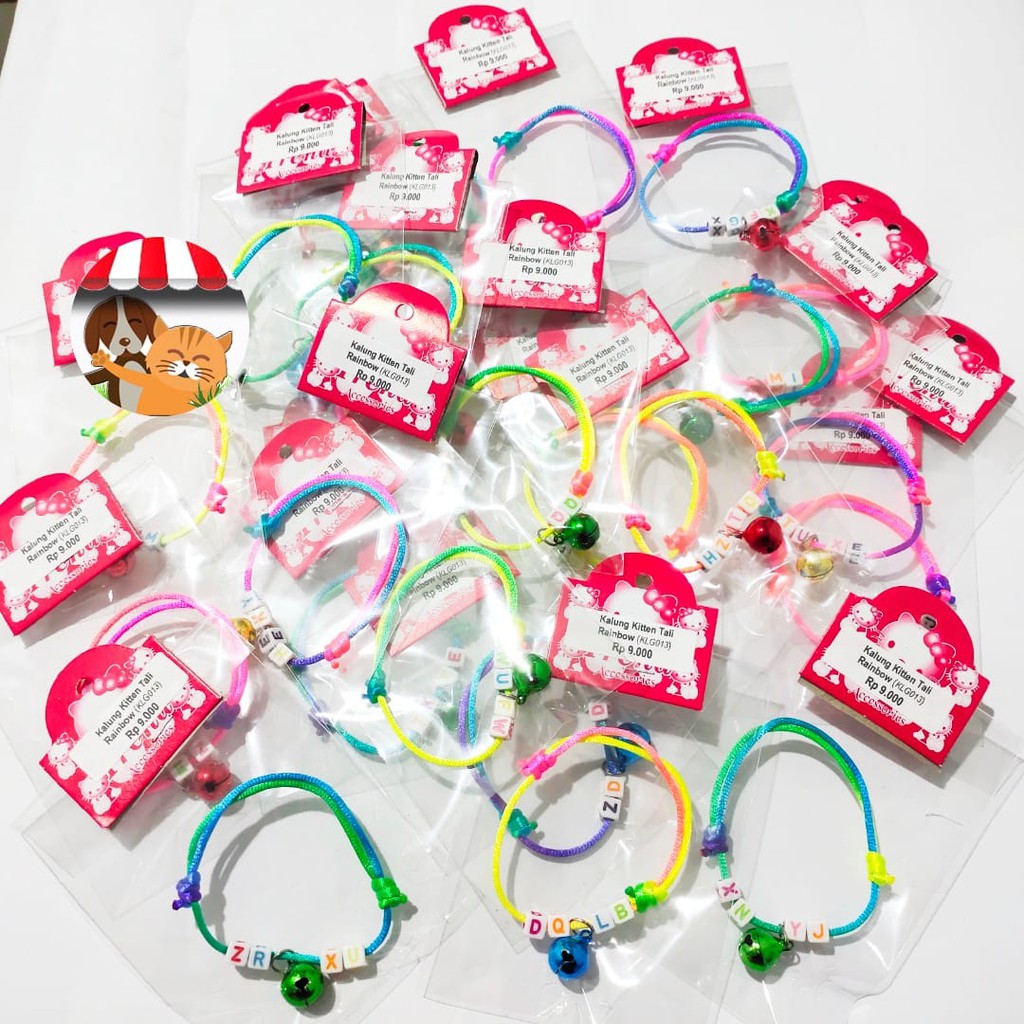 Kalung Kucing Lonceng Kalung Kucing Rainbow Kalung Anak Kucing Kitten