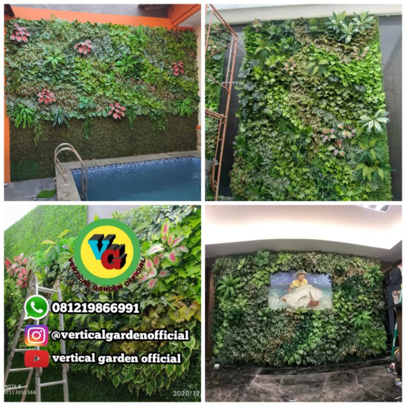 Jual Taman Vertical Garden Jasa Taman Vertikal Artificial Sintetis