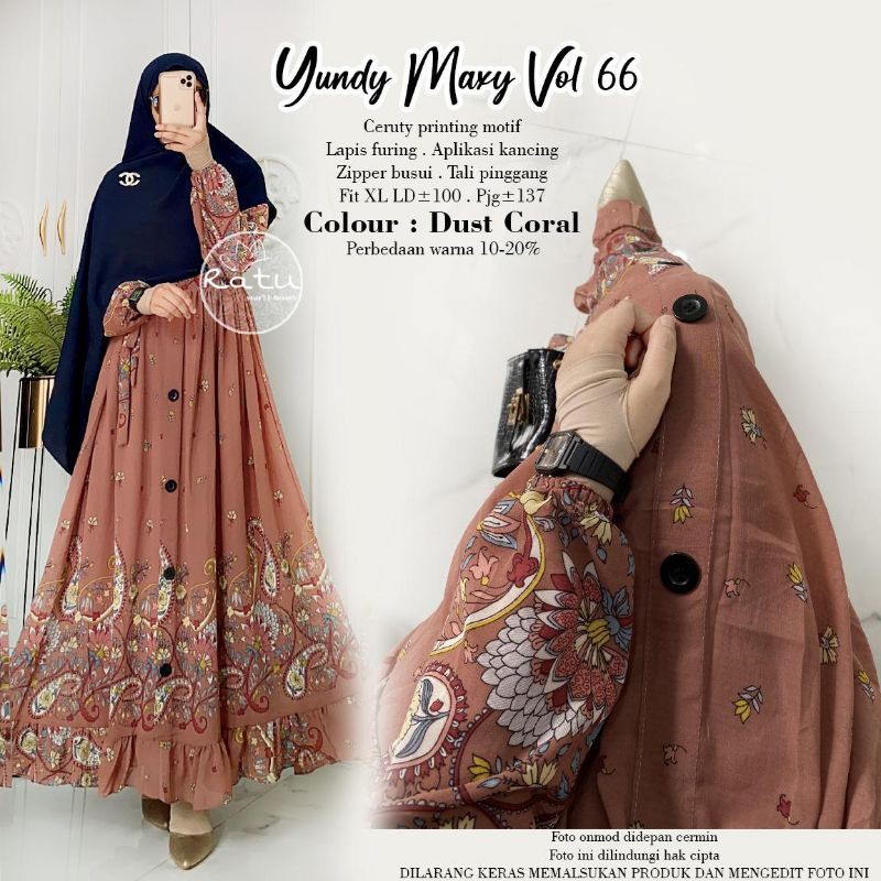 Yundy maxy #66 ceruty printing busui